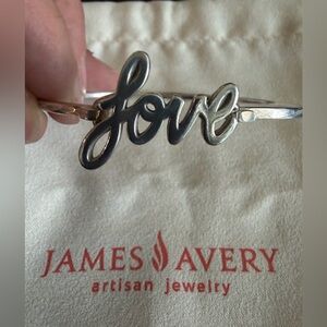 Retired James Avery Love hook on bracelet.